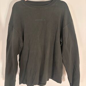 YoungLA #450 Cloud Foam Long Sleeve Pullover Forest Green Super Soft Streetwear